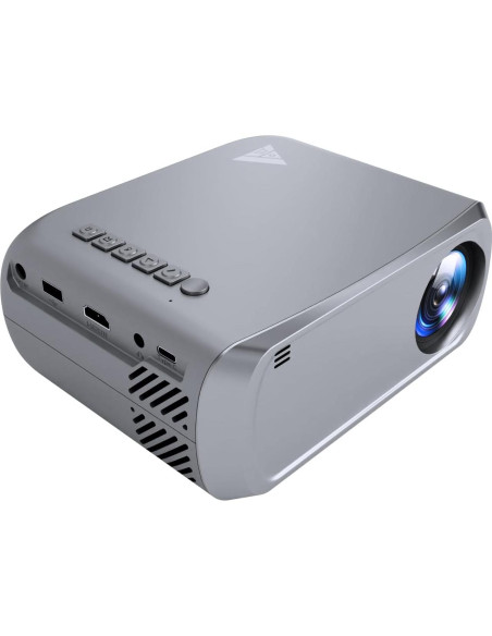 Mini Proyector Ohdil Wifi Gris 1080P Portátil 170"