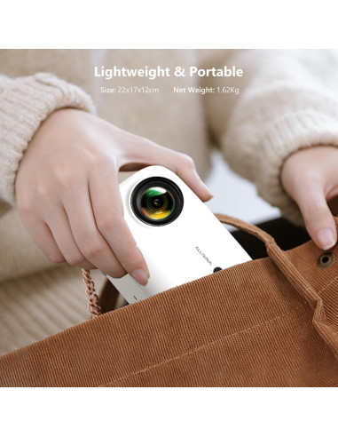 Proyector Mini ALLIWAVA PR550 4K 18000 Lúmenes WiFi