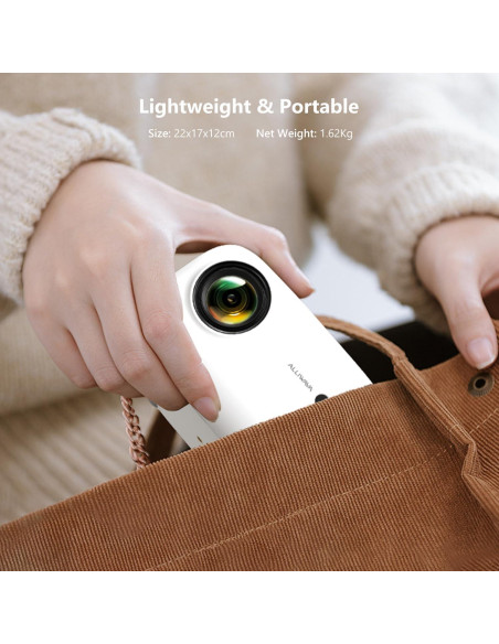 Proyector Mini ALLIWAVA PR550 4K 18000 Lúmenes WiFi