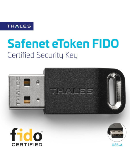 Llave de Seguridad Thales SafeNet eToken FIDO2 USB-A