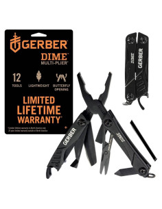 Multiherramienta EDC Gerber Dime 12-en-1 - Negro