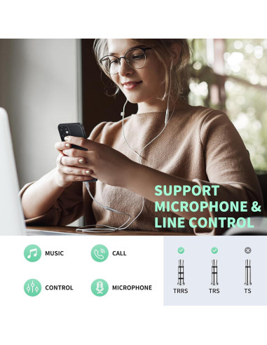 Adaptador de Auriculares UNBREAKcable Lightning a 3.5mm