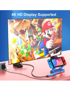 Dock RREAKA para Nintendo Switch OLED 4K USB C Portátil 2