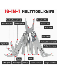 ZKH Multi-Herramienta 16 en 1 Acero Inoxidable EDC 2