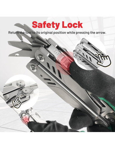 ZKH Multi-Herramienta 16 en 1 Acero Inoxidable EDC