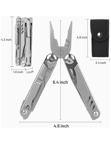 ZKH Multi-Herramienta 16 en 1 Acero Inoxidable EDC