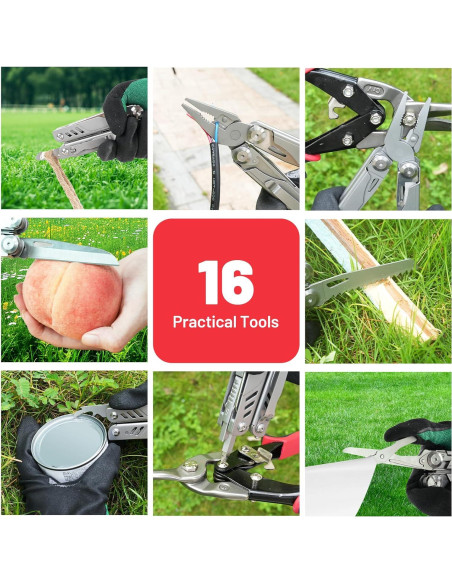 ZKH Multi-Herramienta 16 en 1 Acero Inoxidable EDC