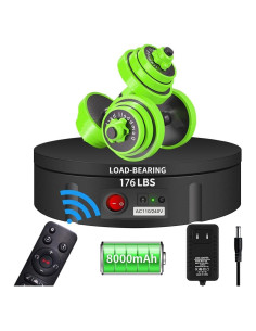 JAYEGT Soporte Giratorio Eléctrico 30cm 80kg Control Remoto