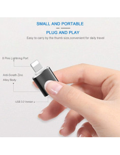 Adaptador Lightning a USB 3.0 Hembra esbeecables OTG 2