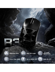 Ratón Gaming Inalámbrico Attack Shark R3 46g, 8000Hz, 26000 DPI 2