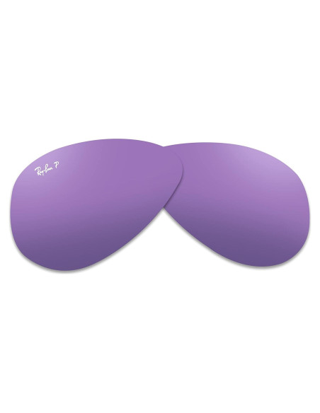 Lentes Ray-Ban RB3025 58mm Polarizados Gris Espejo Lila