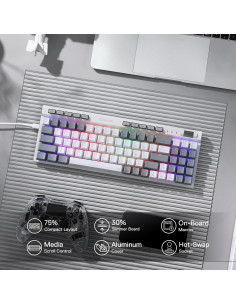 Teclado Mecánico Redragon K655 RGB 75% Hot-Swap 78 Teclas 2