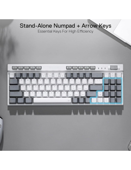 Teclado Mecánico Redragon K655 RGB 75% Hot-Swap 78 Teclas Teclado Mecánico Redragon K655 RGB 75% Hot-Swap 78 Teclas