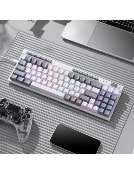 Teclado Mecánico Redragon K655 RGB 75% Hot-Swap 78 Teclas Teclado Mecánico Redragon K655 RGB 75% Hot-Swap 78 Teclas