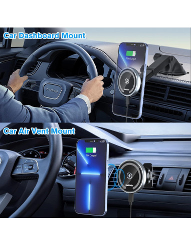 Cargador de Coche Inalámbrico MagSafe para iPhone 12-16