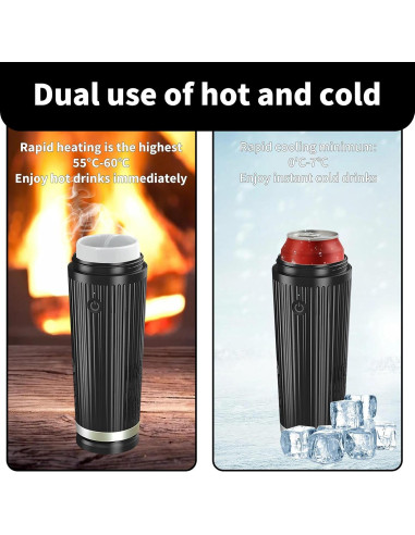 Taza inteligente 12V Yesinaly 2 en 1 para auto