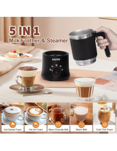 Espumador de Leche Eléctrico Rafow 350ml 5 en 1 Automático 2
