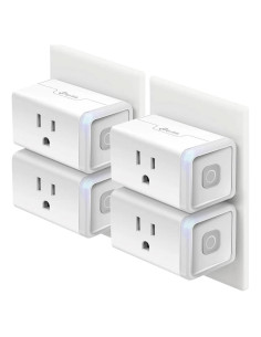 Enchufe Inteligente Kasa HS103P4, Control Wi-Fi, 4 Piezas