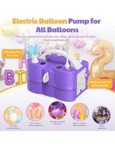 Bomba de aire eléctrica 3 en 1 Keaibuding 1.12 kg inflador 2