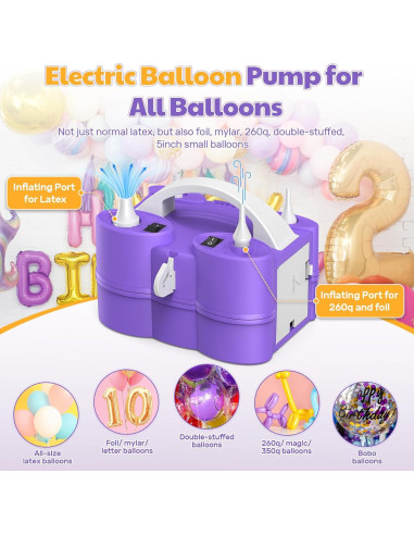 Bomba de aire eléctrica 3 en 1 Keaibuding 1.12 kg inflador