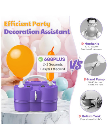 Bomba de aire eléctrica 3 en 1 Keaibuding 1.12 kg inflador