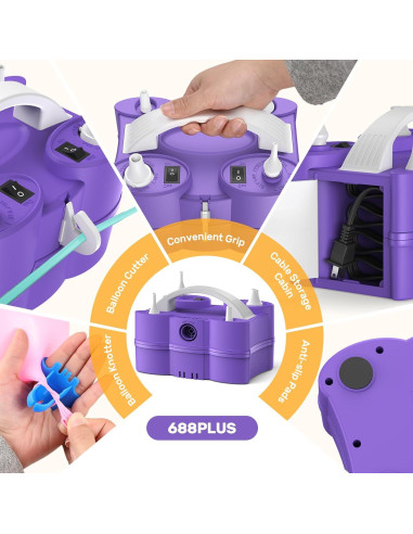 Bomba de aire eléctrica 3 en 1 Keaibuding 1.12 kg inflador