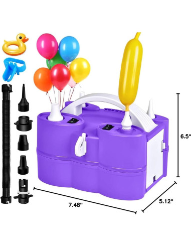 Bomba de aire eléctrica 3 en 1 Keaibuding 1.12 kg inflador