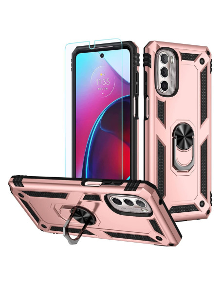 Funda Grado Militar PUSHIMEI para Moto G Stylus 5G 2022 - Rosa