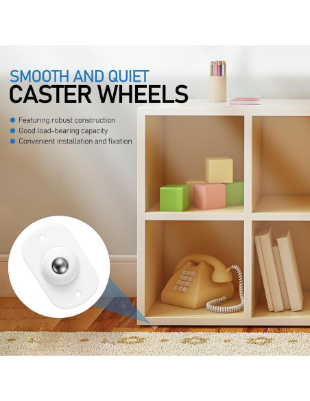 Ruedas Universales Homoyoyo Autoadhesivas para Muebles