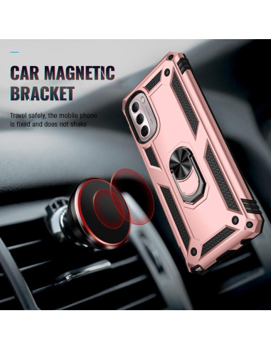 Funda Grado Militar PUSHIMEI para Moto G Stylus 5G 2022 - Rosa