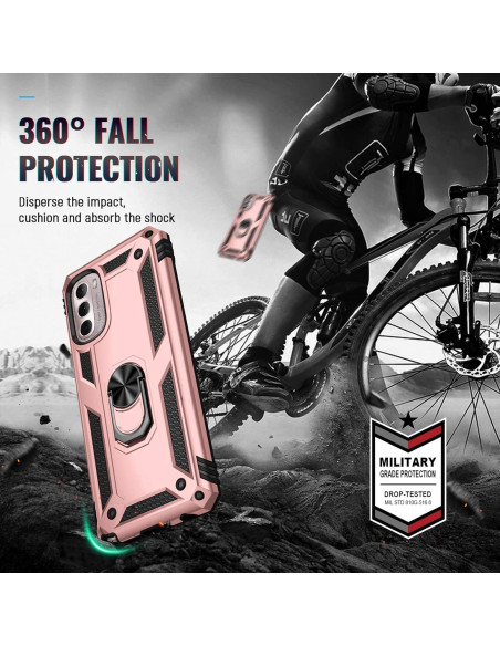 Funda Grado Militar PUSHIMEI para Moto G Stylus 5G 2022 - Rosa
