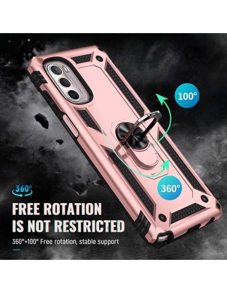 Funda Grado Militar PUSHIMEI para Moto G Stylus 5G 2022 - Rosa