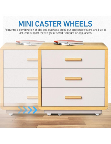 Ruedas Universales Homoyoyo Autoadhesivas para Muebles