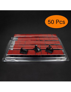 Clips de Gestión de Cables SOULWIT 50 Pcs Ajustables 2