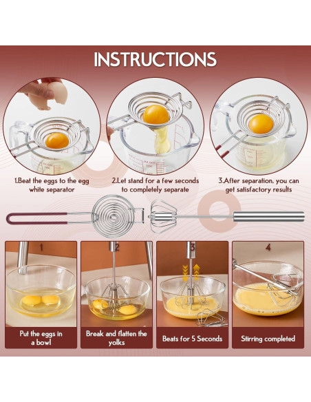 Juego de Batidores HCFGS 2 Piezas Acero Inoxidable