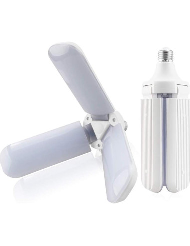 Bombilla LED 45W JKLcom Plegable 4000Lm E27 Blanco Cálido