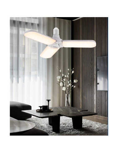 Bombilla LED 45W JKLcom Plegable 4000Lm E27 Blanco Cálido