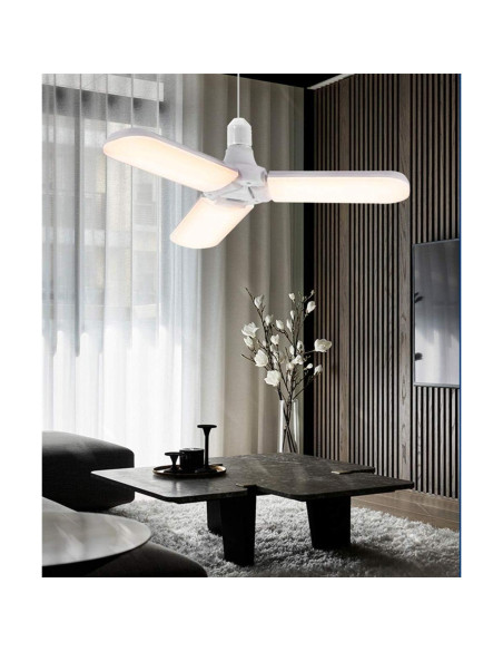 Bombilla LED 45W JKLcom Plegable 4000Lm E27 Blanco Cálido