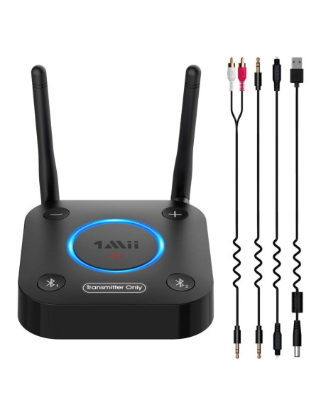 Transmisor Bluetooth 5.2 1Mii B06TX para TV y Audio Inalámbrico