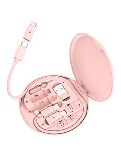 Kit Adaptador USB C a iOS MS-L, Carga Rápida y Multifuncional