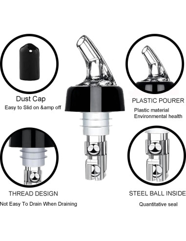 Set de 12 Vertedores Automáticos Medidos 30 mL Aimery