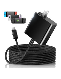 Cargador Rápido USB C 65W MEENEA con Cable 2m para Steam Deck