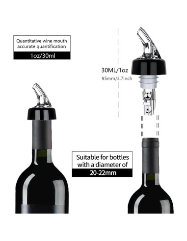 Set de 12 Vertedores Automáticos Medidos 30 mL Aimery