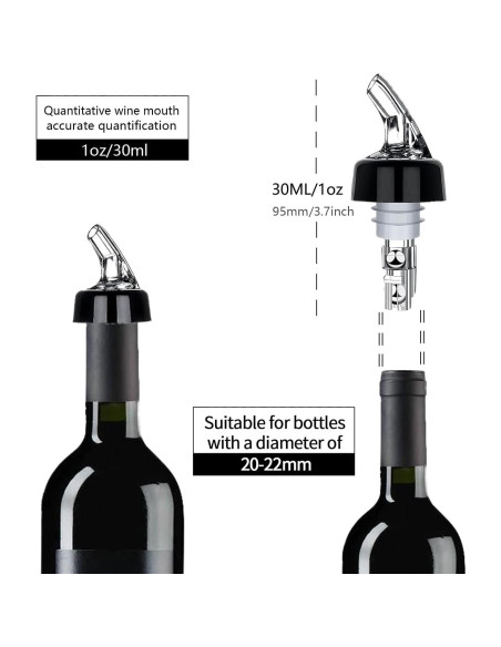 Set de 12 Vertedores Automáticos Medidos 30 mL Aimery