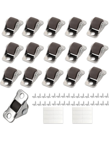 Ruedas Mini Caster XIKE 16 Pcs 1.27 cm Autoadhesivas