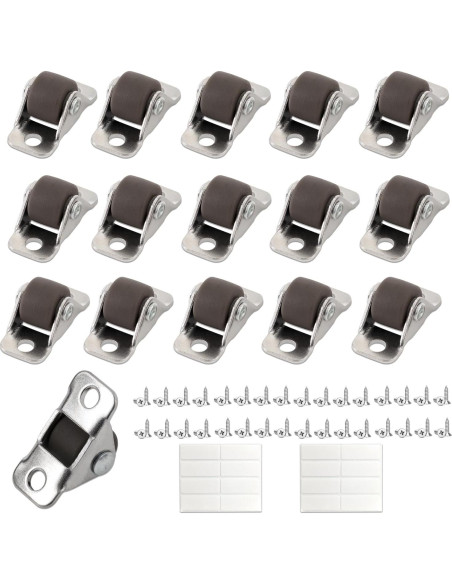 Ruedas Mini Caster XIKE 16 Pcs 1.27 cm Autoadhesivas