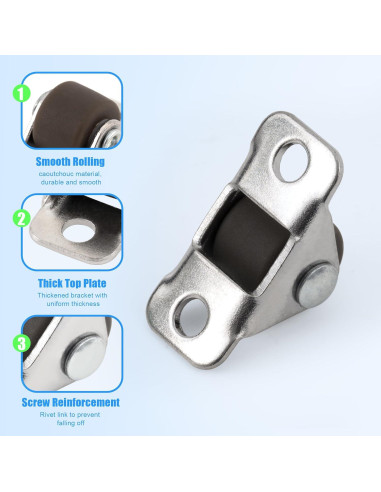 Ruedas Mini Caster XIKE 16 Pcs 1.27 cm Autoadhesivas