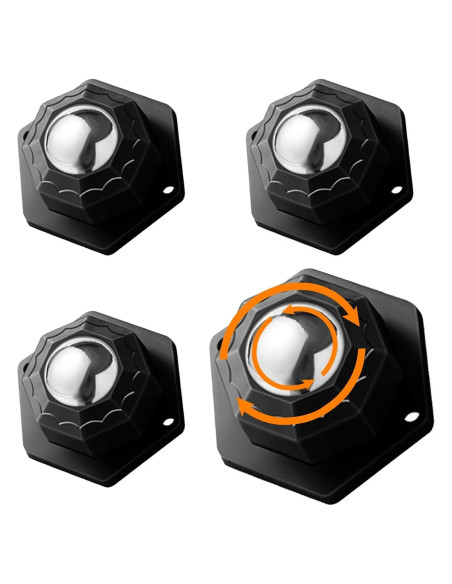 4 Ruedas Universales MARRTEUM 90kg 360 para Muebles