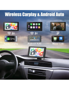 Estéreo de coche inalámbrico HD 7" con CarPlay y GPS 2