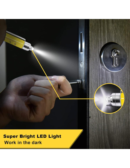 Bolígrafo Multiherramienta 9 en 1 KEZKALS Amarillo